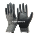 NMSAFETY Neue 18-Gauge-PU-Handfläche mit Anti-Schnitt-Sicherheit Cut Resistente Handschuhe der Stufe 3